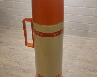 Vintage Dunkin Donuts Thermos, Dunkin’ Vintage Thermos, Retro Thermos, Vintage Dunkin Donuts Thermos 1980s