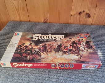 Vintage Stratego Board Game, Milton Bradley 1986