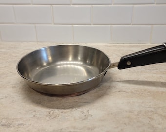 Sartén vintage Revereware de 6 pulgadas con fondo de cobre