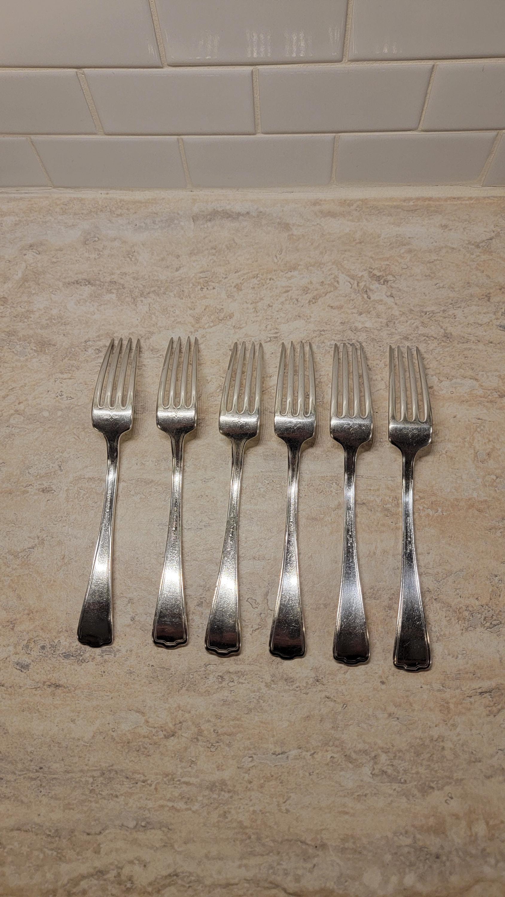 銀製フォーク 5本セット 楽天市場】P&S ライラック ディナーフォーク パスタフォーク 5本セット