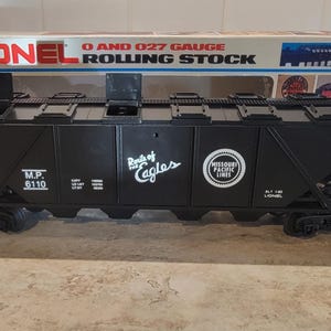 Vintage Lionel Train Car, Lionel Missouri Pacific Bay Quad Coal Hopper Car 6-6110, Lionel Train Hopper