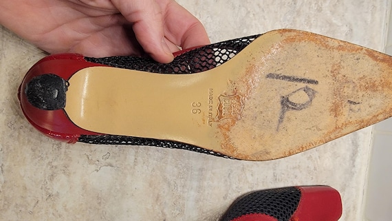 Vintage Vero Cuoio Red Pumps, Made in Italy, Vero… - image 7