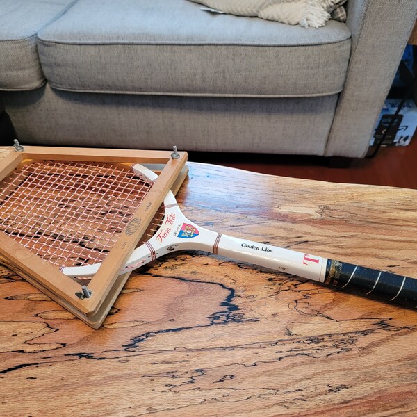 Wooden Tennis Racket - Etsy