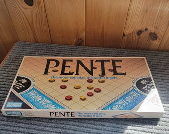 Vintage Pente Board Game By Parker Brothers