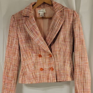 Womans Vintage Pink Twead Chadwick Jacket Size 4, Womans 1980s Twead Jacket