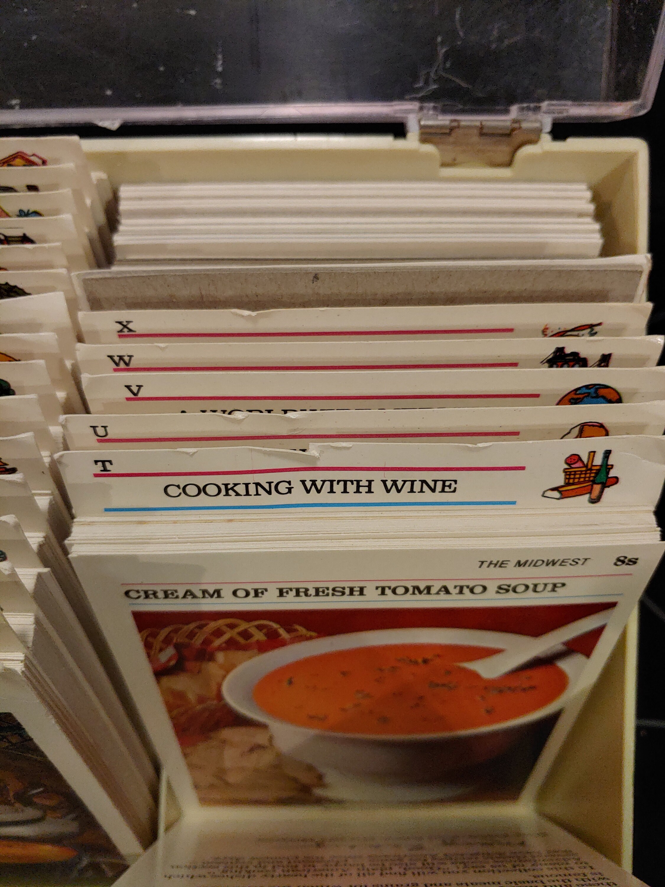 Vintage Recipe Box, Recipe Box, Vintage Recipe Vintage Mccalls Recipe Box, Yellow Recipe Box