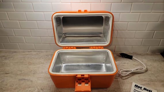 Vintage Warming 12 Volt Travel Lunchbox Warming Oven, Hot Deli Warming Travel Oven