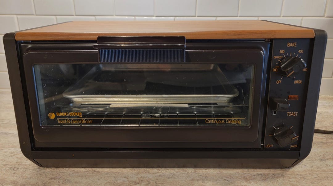 Vintage Black & Decker Woodgrain Toaster Oven, Vintage Toaster Oven ...