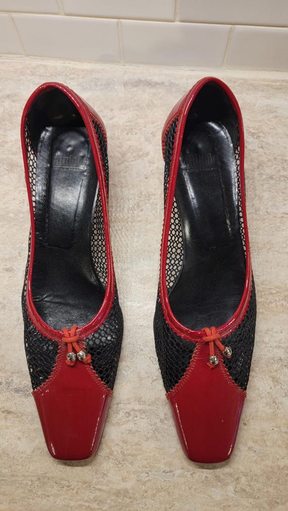Vintage Vero Cuoio Red Pumps, Made in Italy, Vero… - image 5