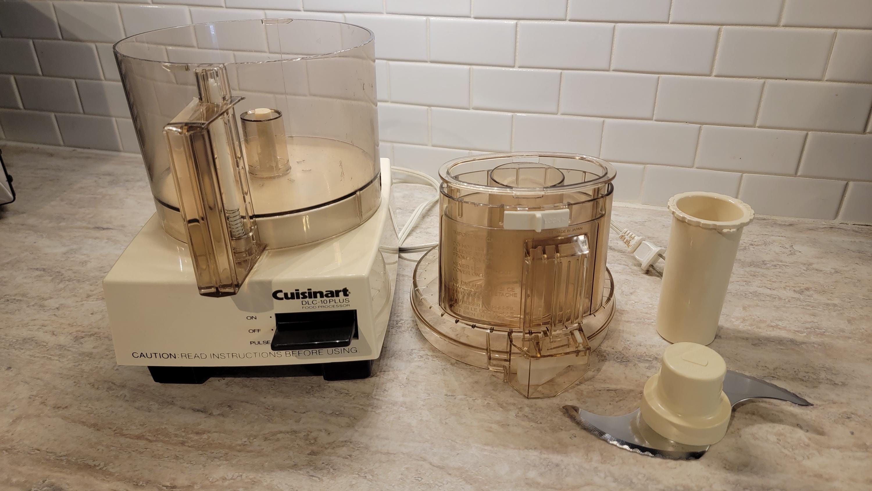 Vintage Cuisinart Food Processor DLC-10 Plus, 1990s Food
