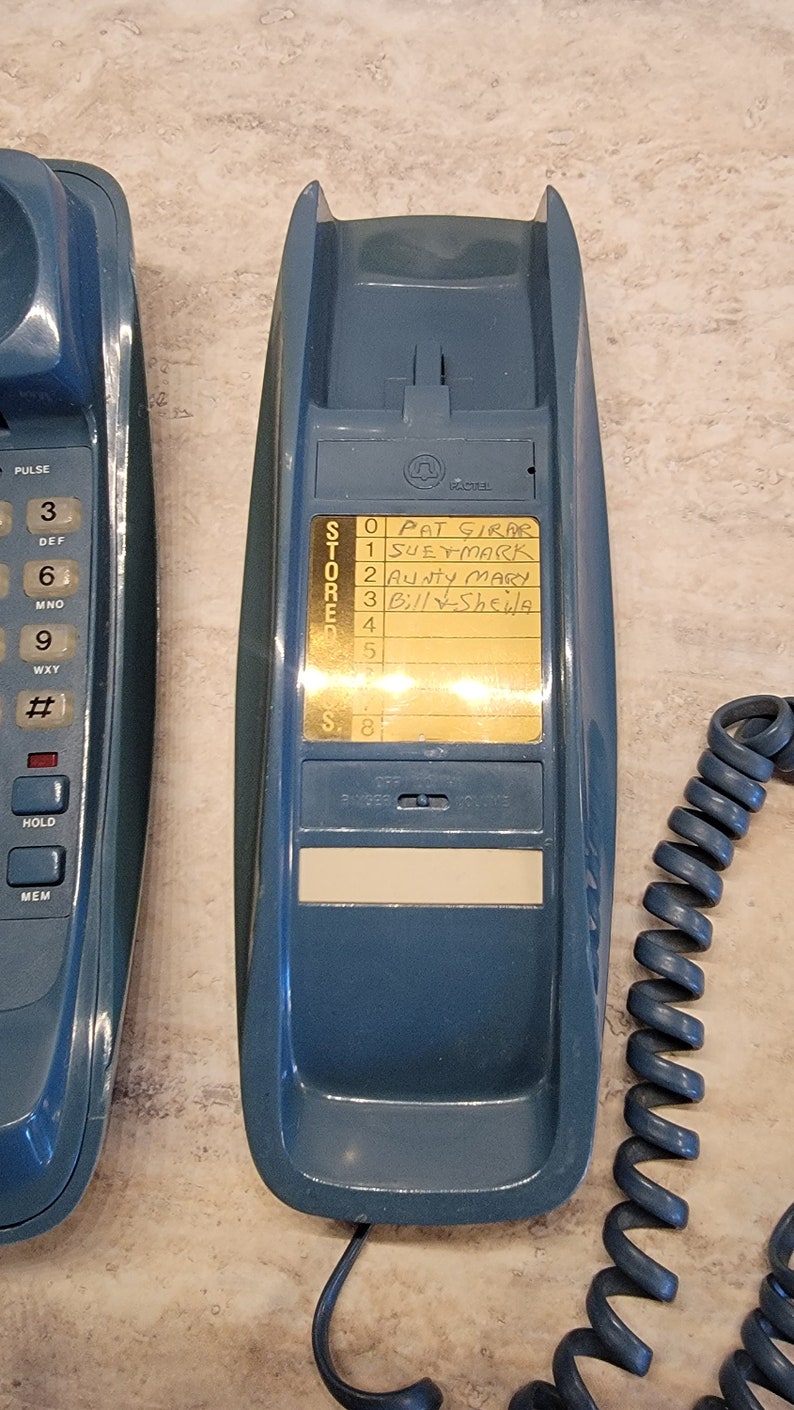 Vintage Bell 70s Landline Phone Bell Atlantic Bushbutton Etsy