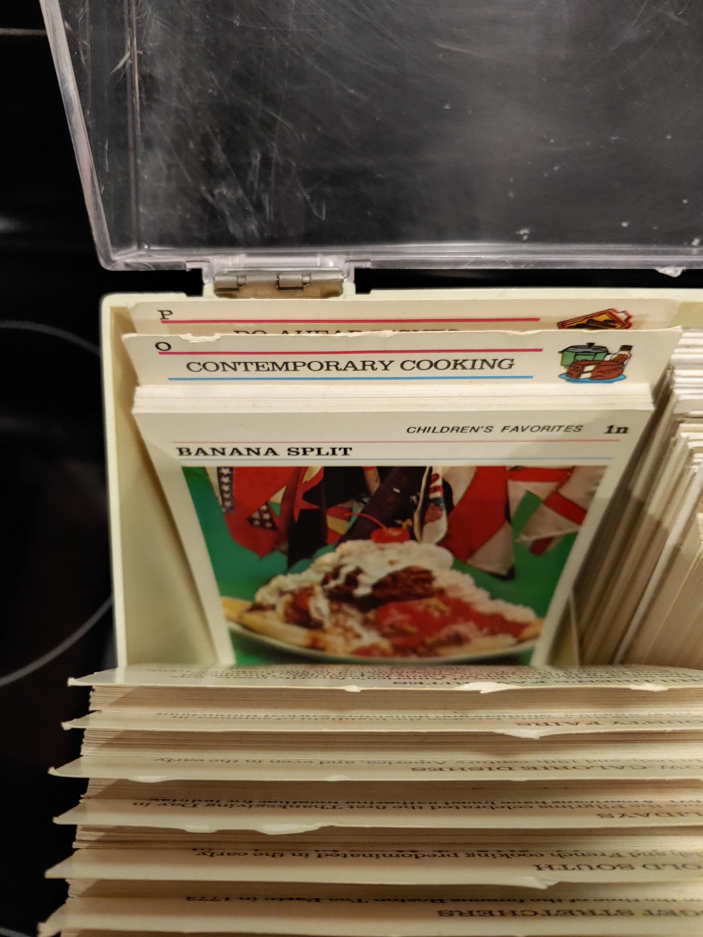 Vintage Recipe Box, Recipe Box, Vintage Recipe Vintage Mccalls Recipe Box, Yellow Recipe Box