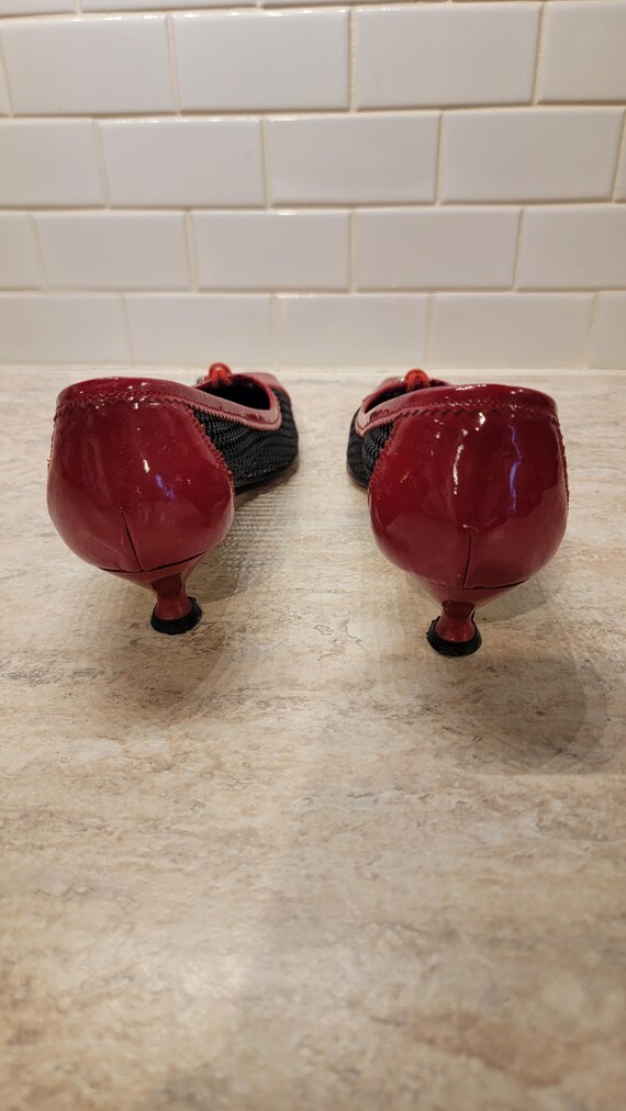 Vintage Vero Cuoio Red Pumps, Made in Italy, Vero… - image 2