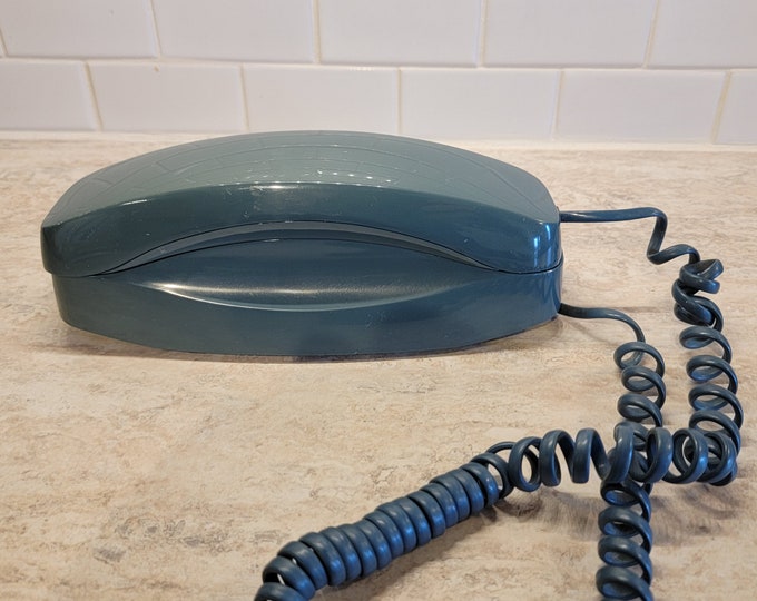 Vintage Bell 70s Landline Phone, Bell Atlantic Bushbutton Retro Phone