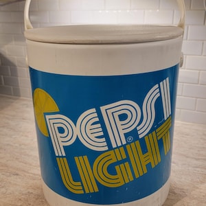 Vintage 1980s Pepsi Light Cooler, Retro Pepsi Cooler, Pepsi Light, Vintage Pepsi Cooler