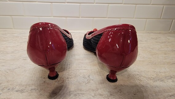 Vintage Vero Cuoio Red Pumps, Made in Italy, Vero… - image 6