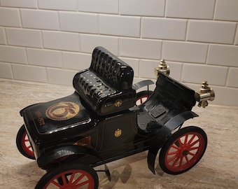 Botella decantadora vintage Jim Beam de Oldsmobile del 75.º aniversario de la década de 1970