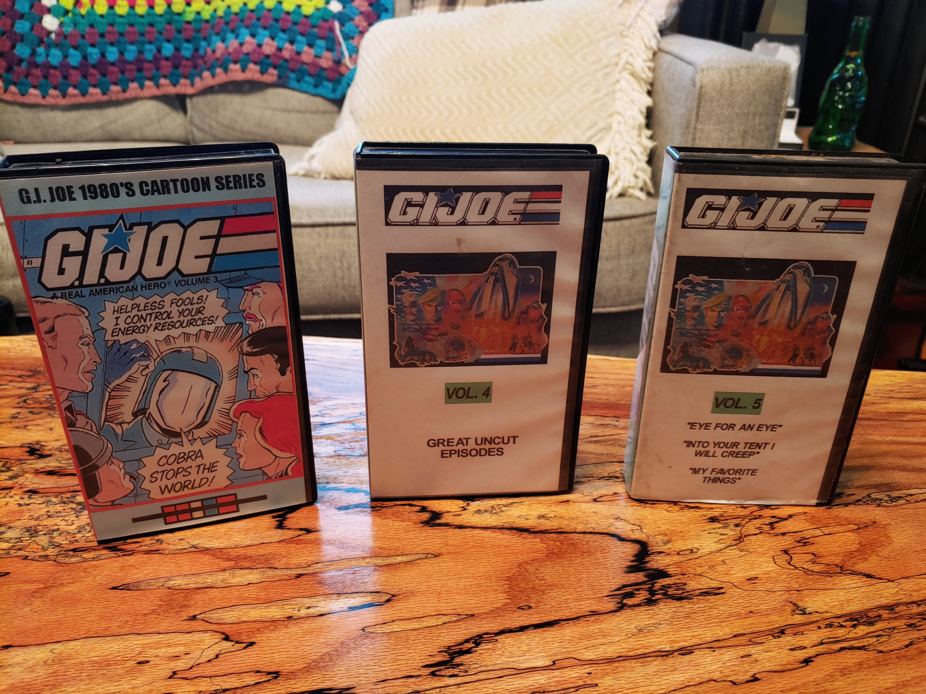 GI Joe Lot of VHS VCR Tape Cassettes, Vhs Tapes, Gijoe, Vintage Gi