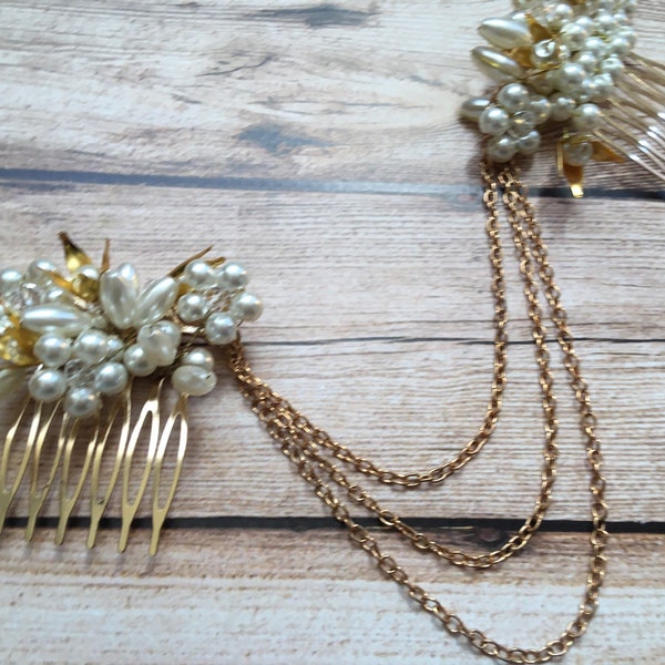 Bridal Hair Chain - Etsy