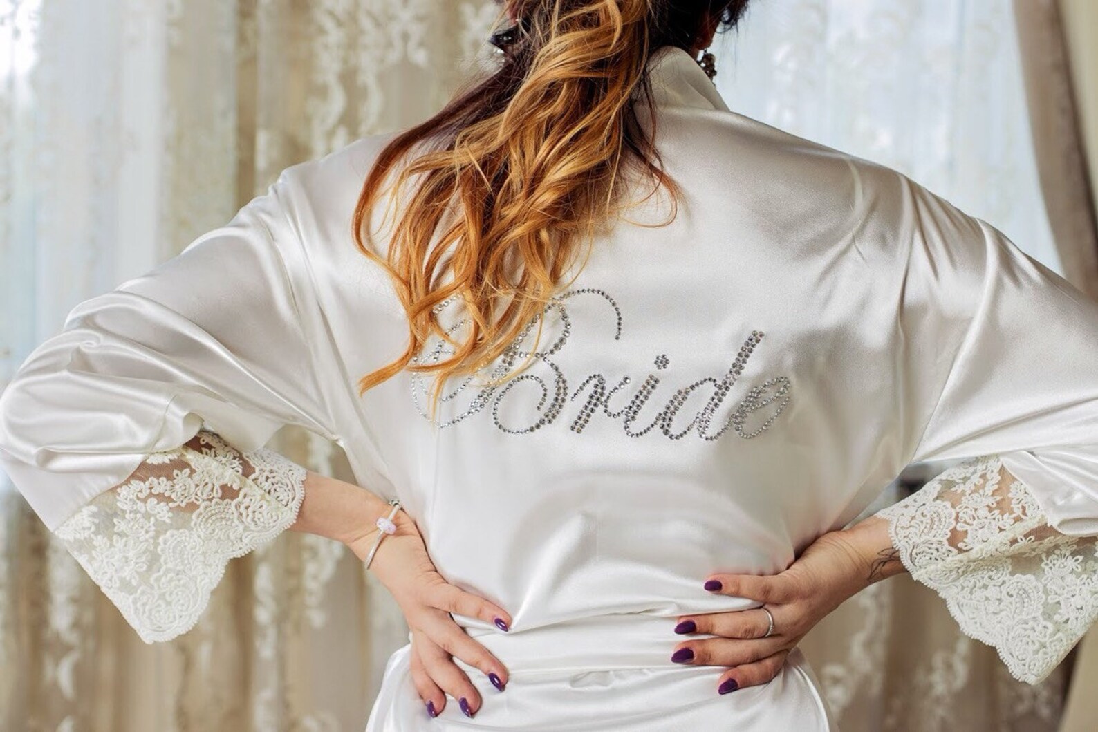 White Bridal nightgown Satin ivory bridal gift Bridal | Etsy