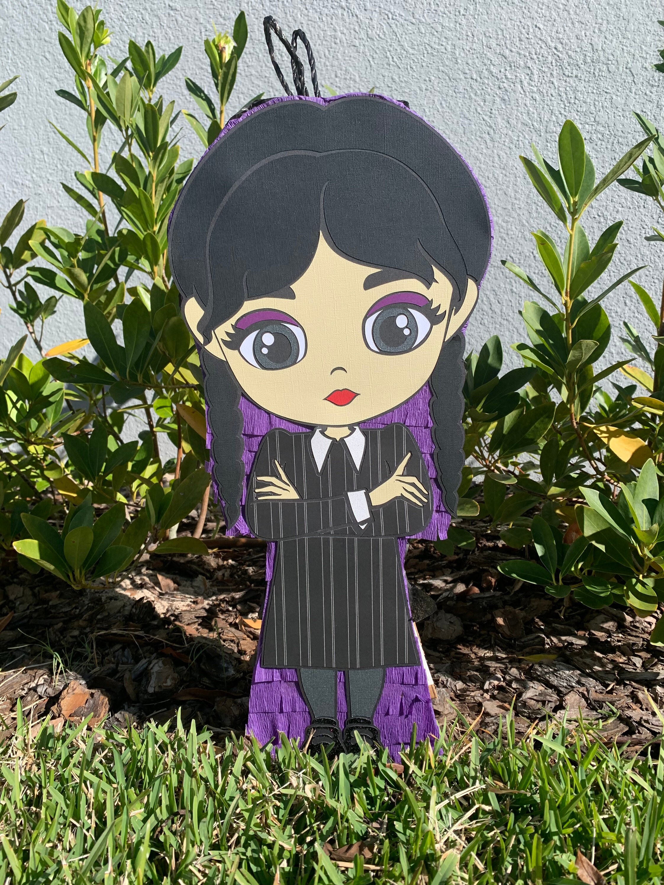 WEDNESDAY ADDAMS PI&Ntilde;ATA Merlina Pi&ntilde;ata Wednesday Addams - Etsy Israel