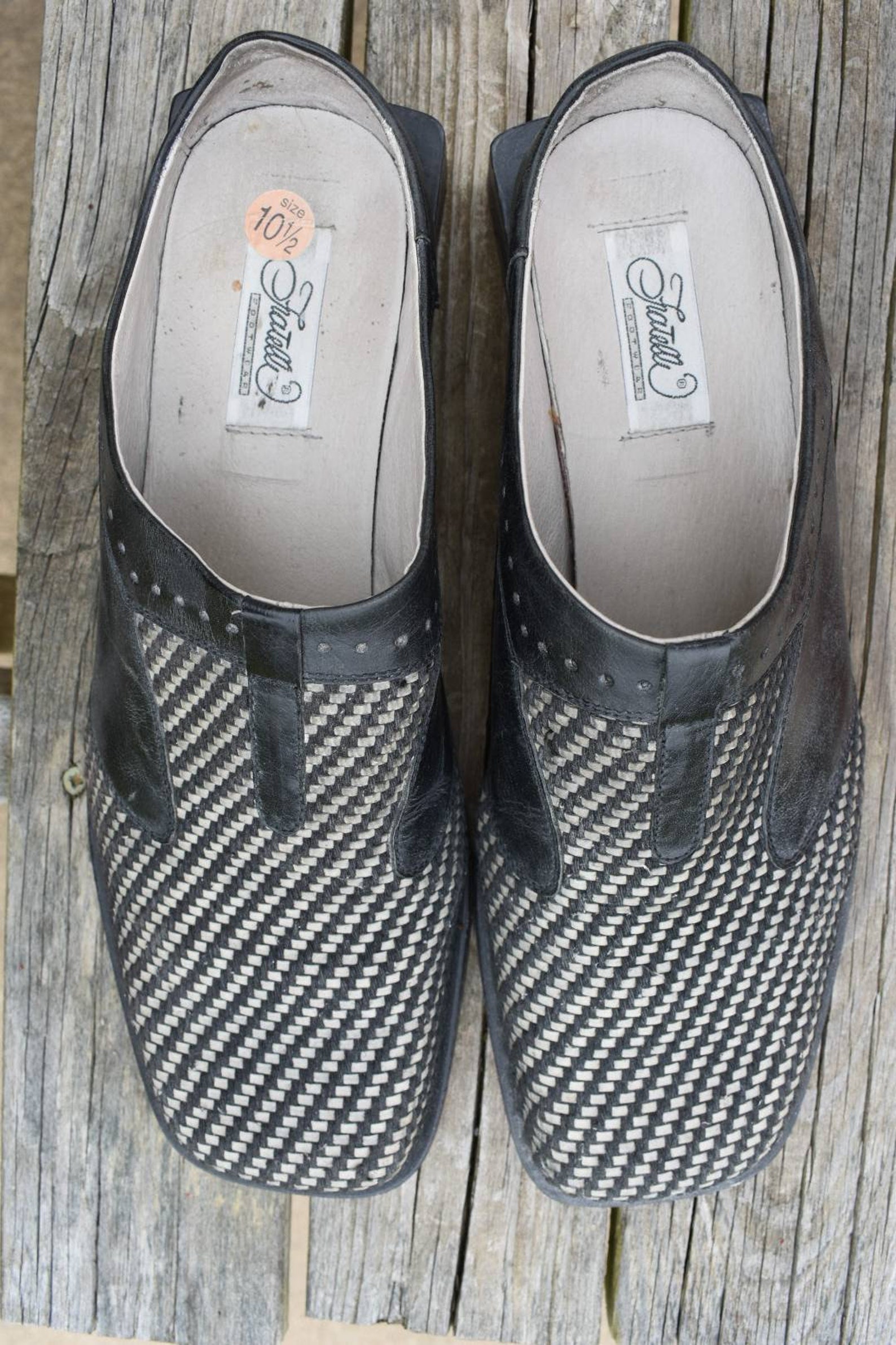 checkered mules