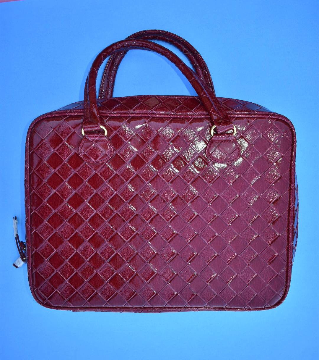 Estee Lauder woven Faux Leather Train Case Etsy