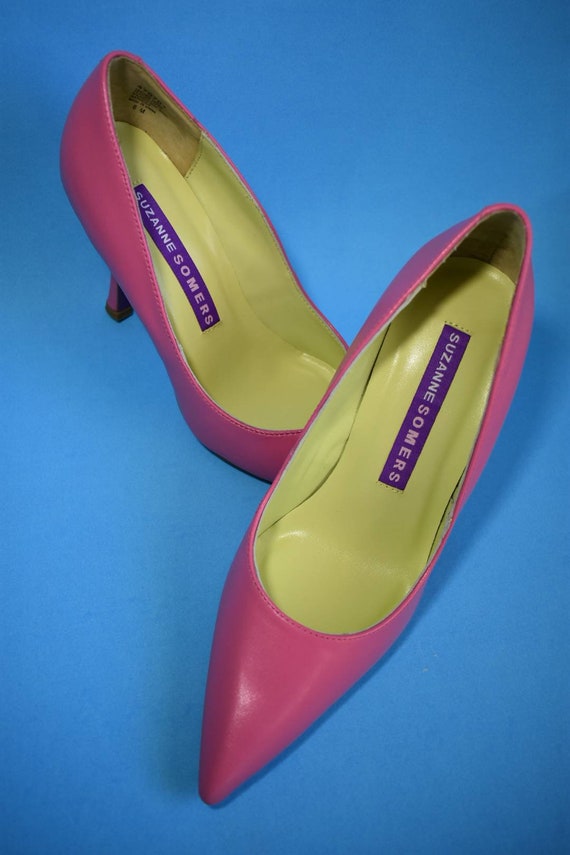 Suzanne Somers bubblegum pink pumps, 6M - image 7