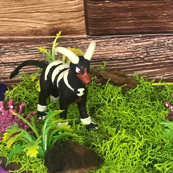 Houndoom Pokémon terrarium, desk display shelf decoration POKEMON GIFT, home decor