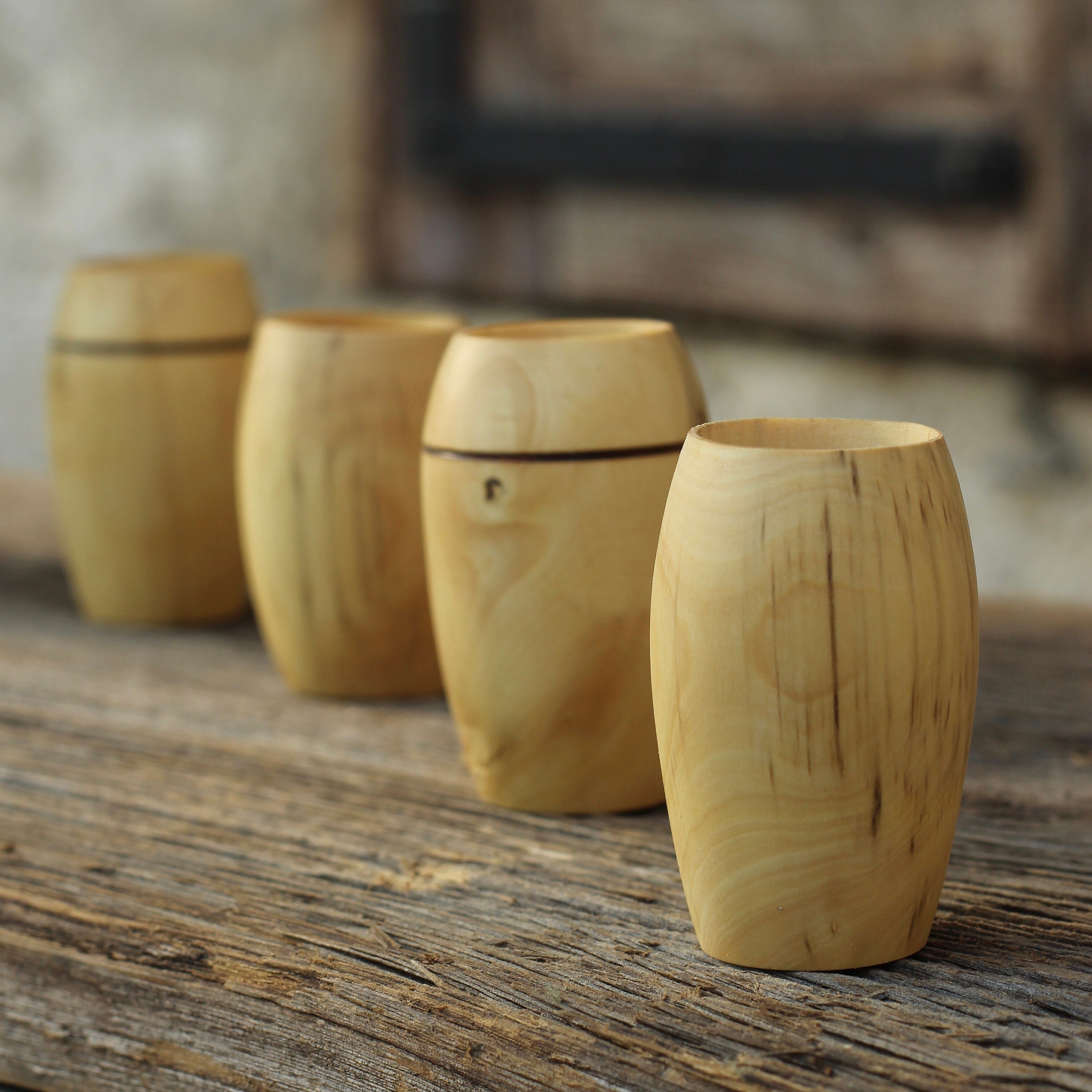 Verre à Shooters en Bois Pour Digestif, Design et Original