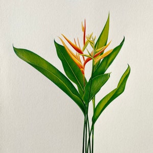 Botanical Watercolor Painting: Miniature Style Flowers, Handmade Wall Decor