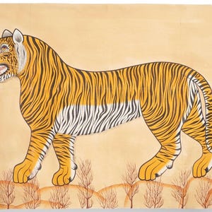 A tiger painting on canvas,oil on canvas , customised painting