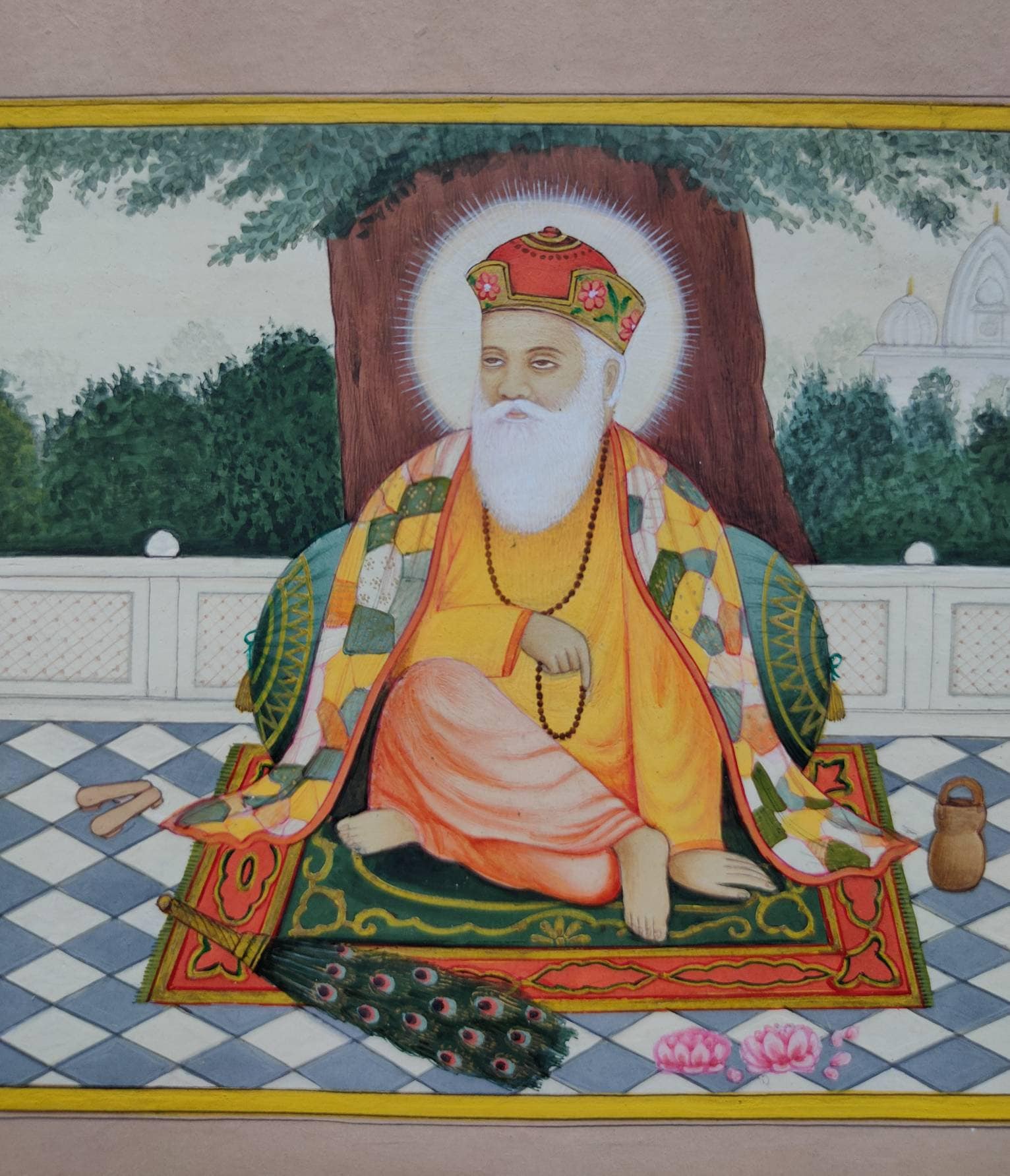 Buy Guru Nanak Dev Ji Handmade Painting, Sikh Art Online in India - Etsy, image size:1532x1783