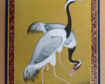 鶴の絵画　鳥　金鶴 il_340x270.3350864555_ulik.jpg