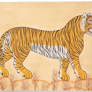 A tiger painting on canvas,oil on canvas , customised painting