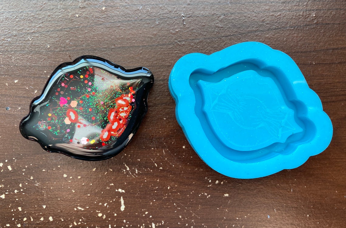 Lips Shaker Mold Shaker Mold Resin Shaker Mold Etsy