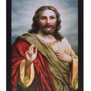 Jesus Sparkle Print Sticker Poster Without Frame (20 X 28 Inches)