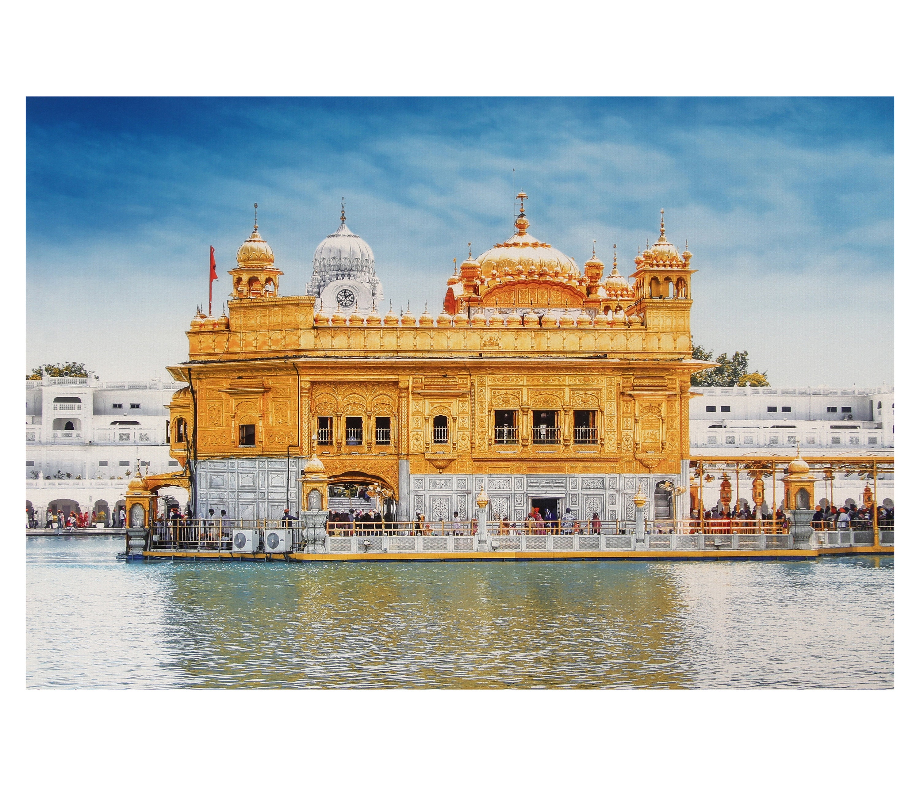 Golden Temple Painting Print Photo Without Frame 20 X 28 Etsy UK