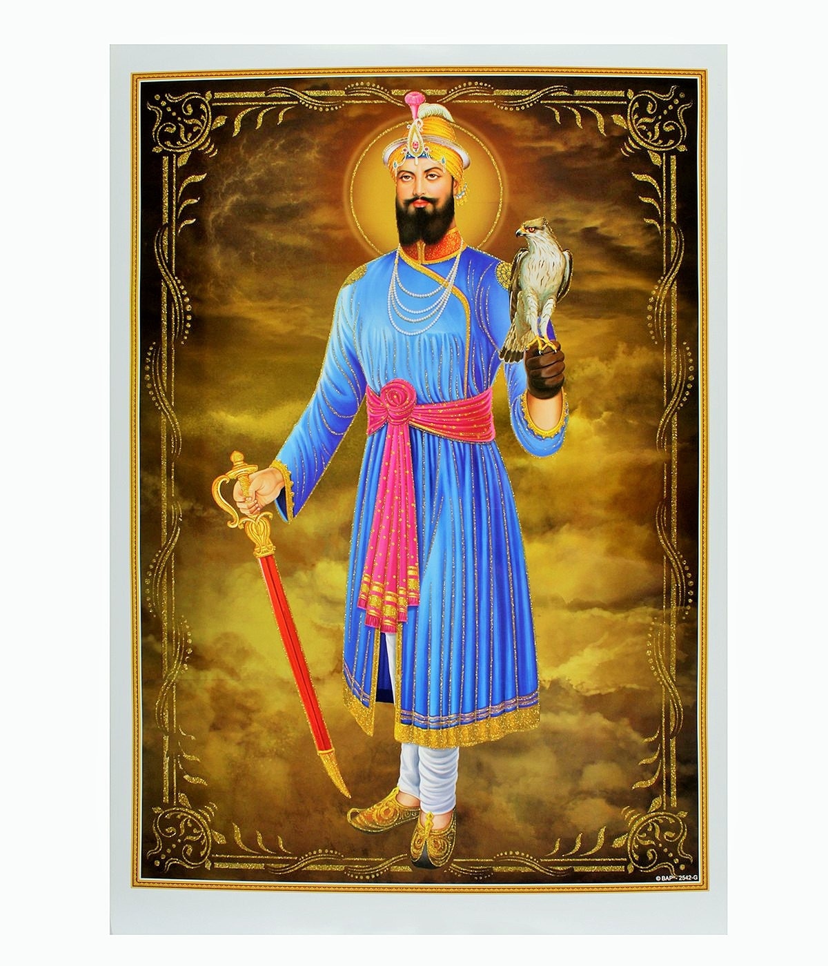 BEST SELLER Guru Gobind Singh-ji With Golden Zari Art Work Poster Without  Frame (25 X 36 Inches) - Etsy Sweden, image size:1200x1400