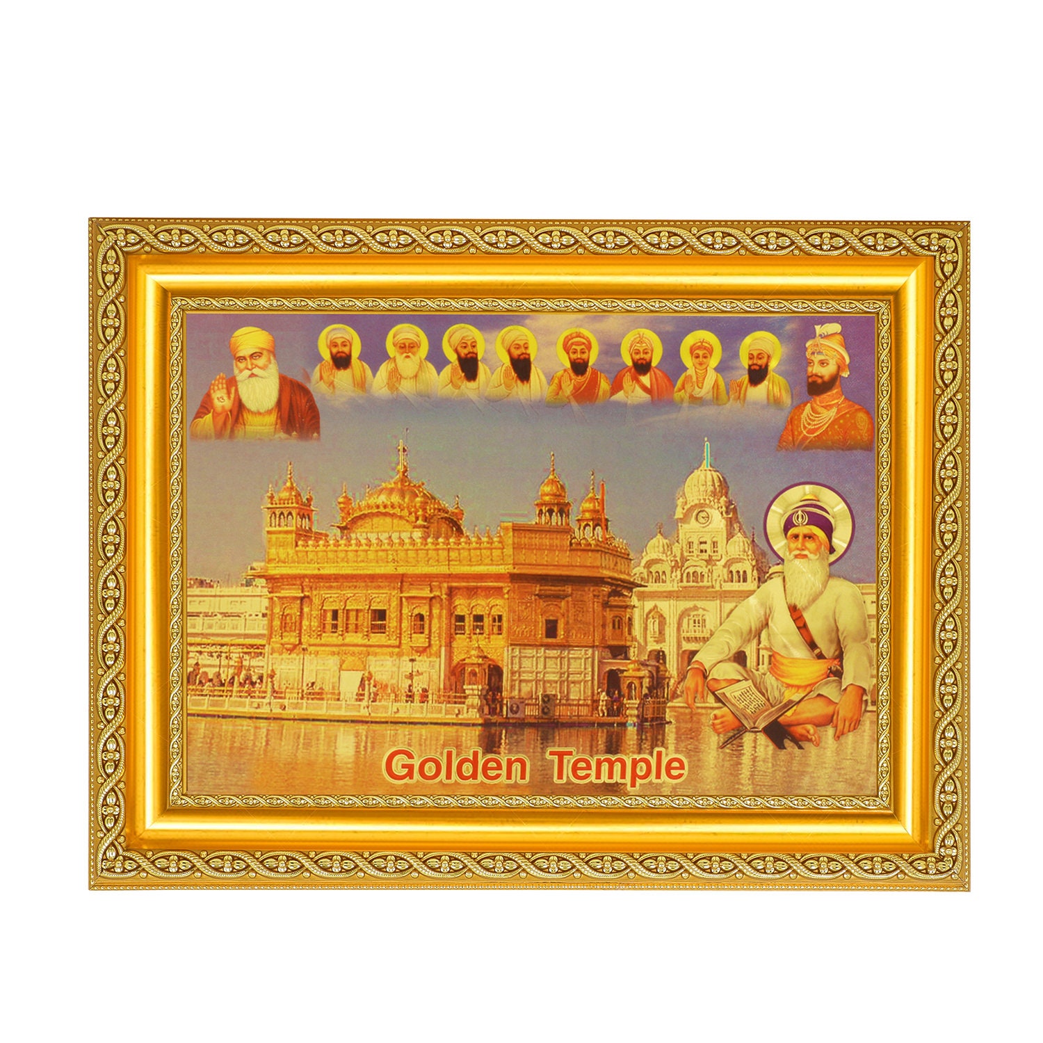 Double Sided Large Keyring Gift Present India Golden Temple Armritsar 