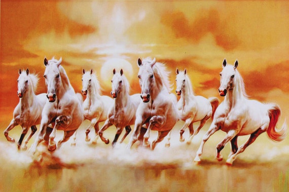 Running Horses Sparkle Print Sticker Poster (30 X 60 Inches) - Etsy