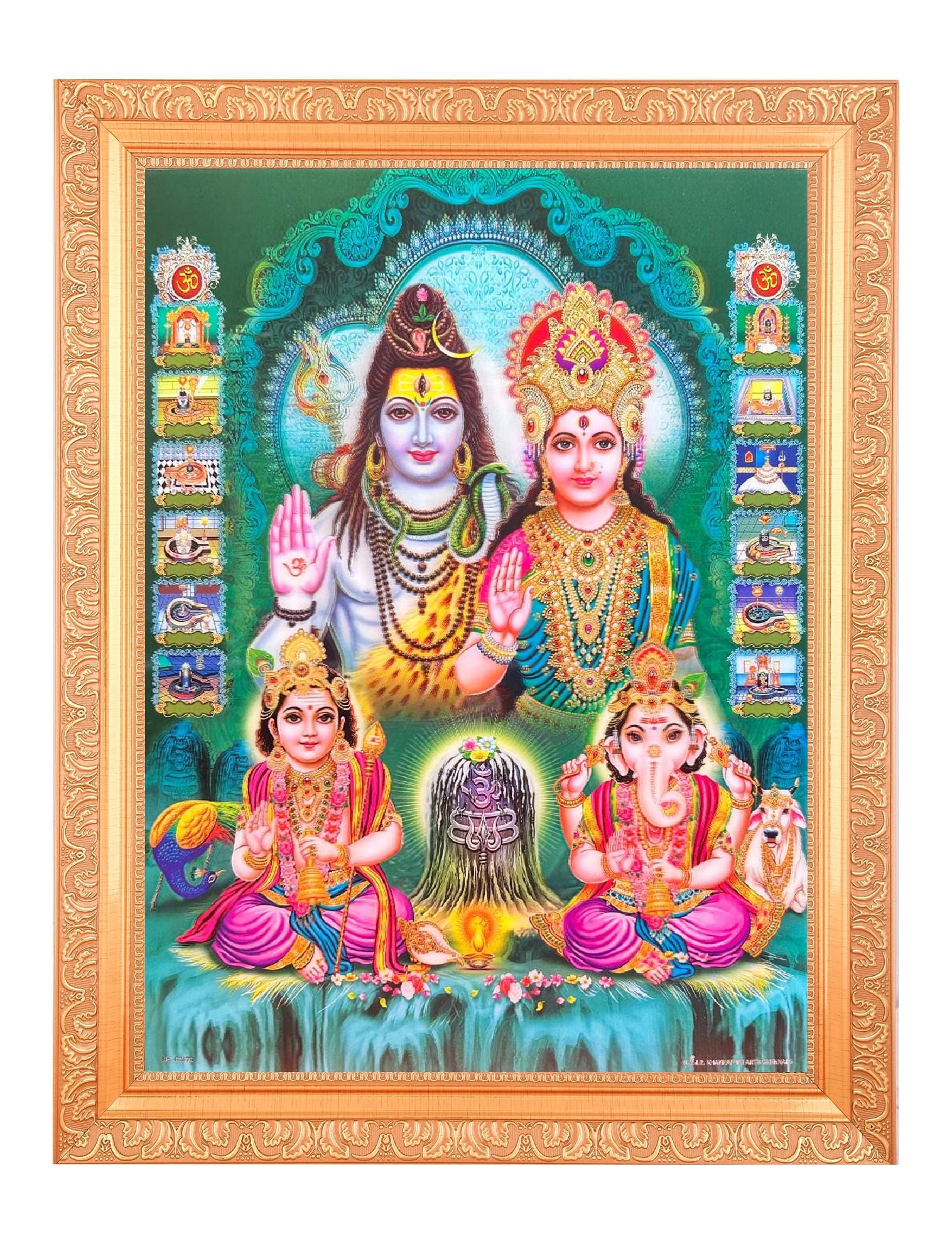 Ganapati Ganesh Gold Gem Canvas Painting Suninow Ganesh Religioso Golden  Wall Pictures Poster Adoración Dios hindú Diosa Deidad para Puja Decoración  del hogar – comprar a precios bajos en la tienda online, image size:1516x2000