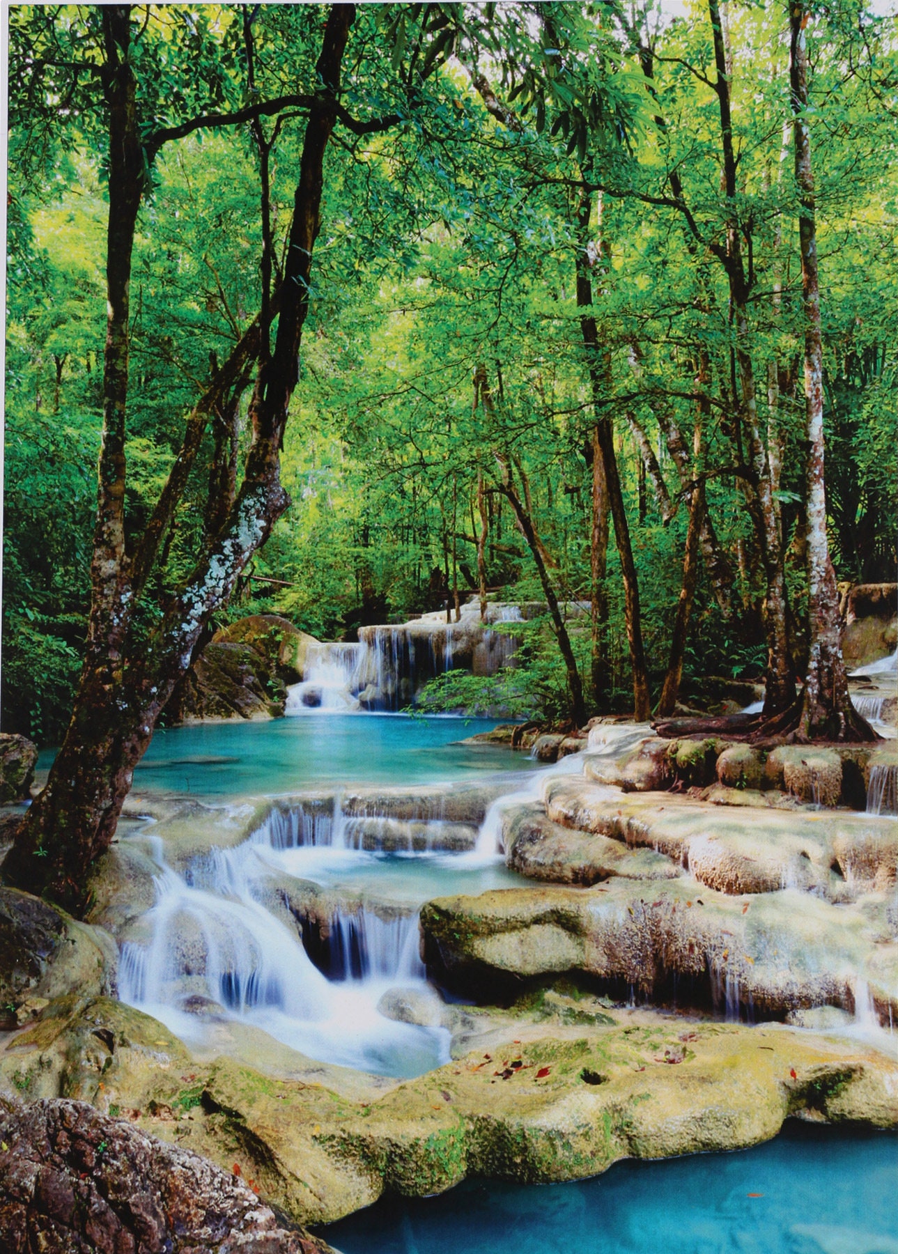 Waterfall Vastu Wall Sticker Poster Without Frame 24 X 48 Etsy UK