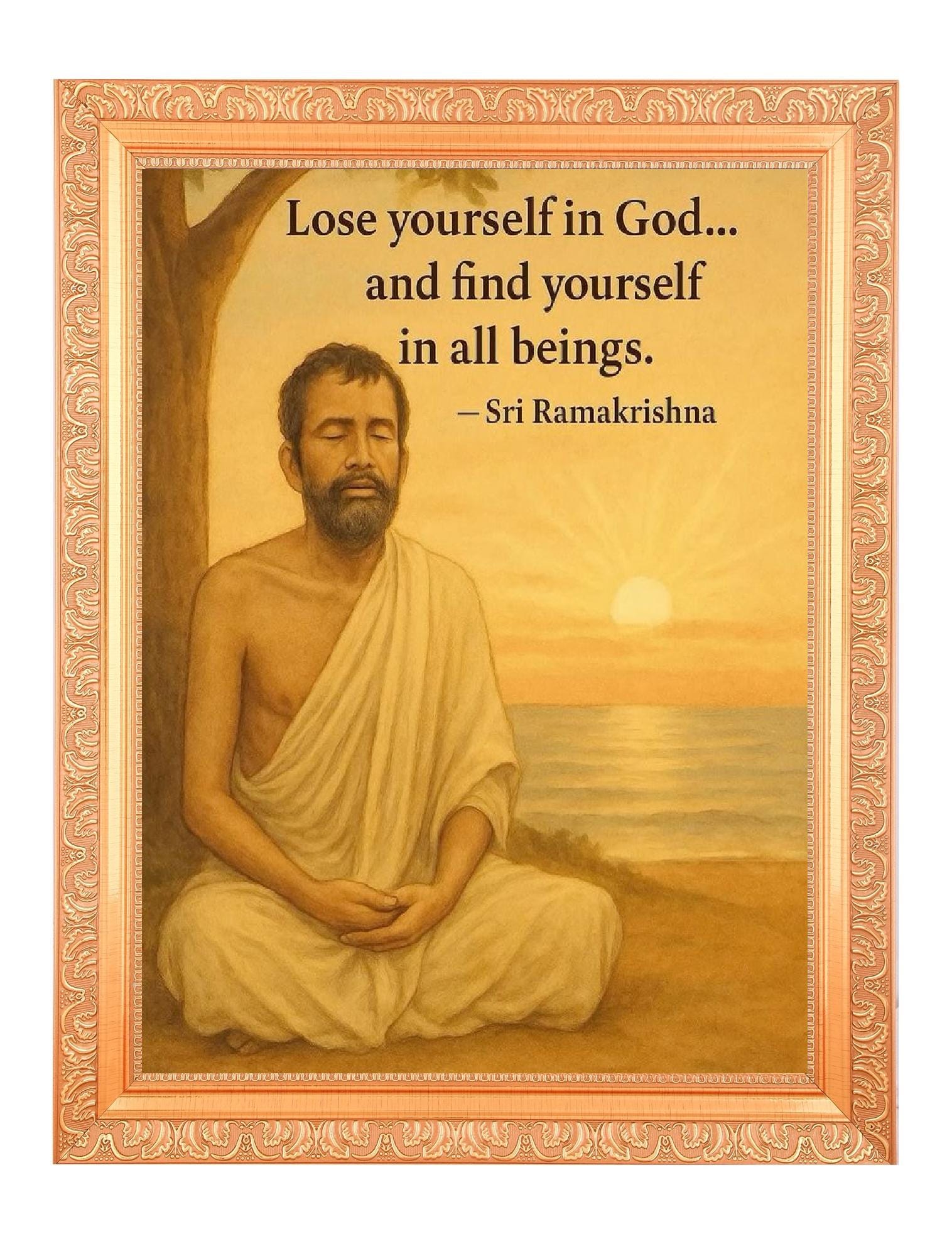 ラーマクリシュナ パラマハンサ ヴィンテージ アート プリント