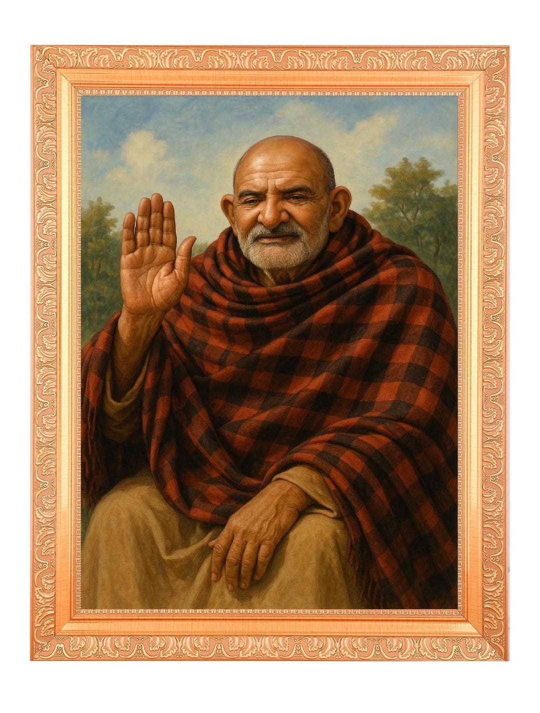 neem-karoli-baba-maharaj-ji-ashiwad-digital-print-photo-in-golden