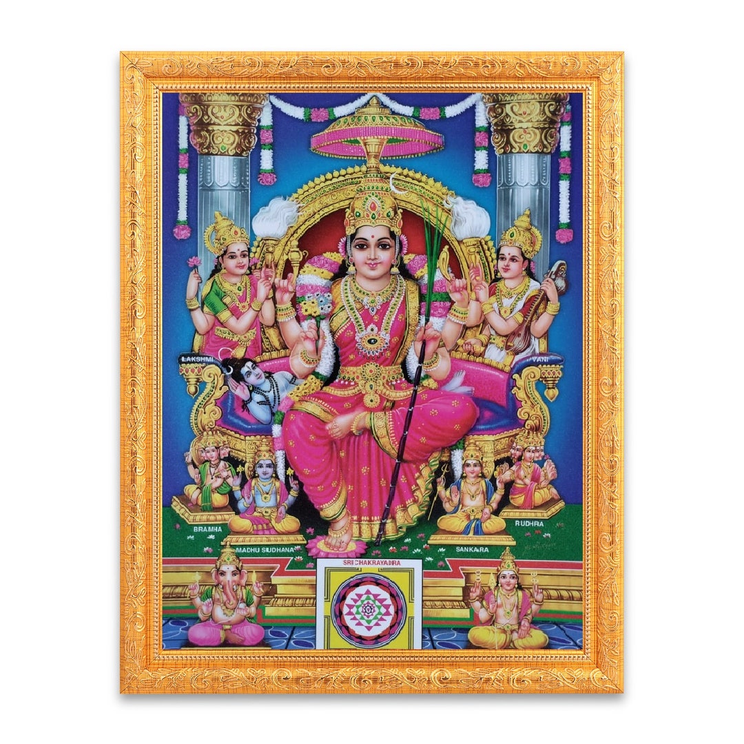 Lalitha Devi Rajarajeswari Sparkle Print Digital Photo in - Etsy ...