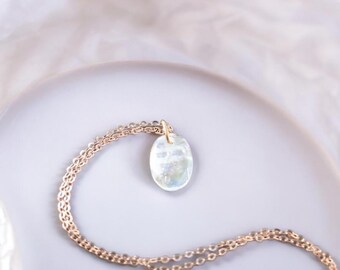 Necklace Moonstone 925 Sterling Silver - Gift for girlfriend, mom or favorite person
