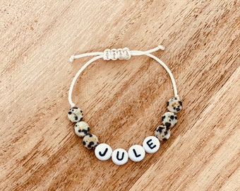 Leo name bracelet for baby, child, adult - birth gift - birthday gift - adjustable and personalized