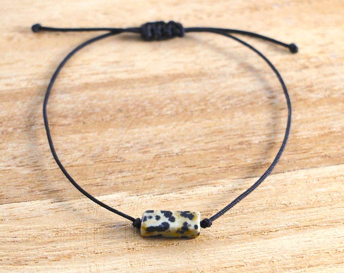 Natural stone bracelet Leo Pot Stone - as a gift for a girlfriend or a loved one - personalizable
