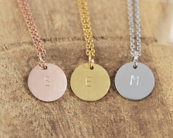 Initial Necklace - Stainless Steel - Customizable